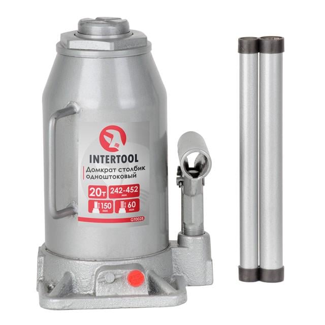 Домкрат столбик Intertool GT0028 одноштоковый 20 т (10634713)