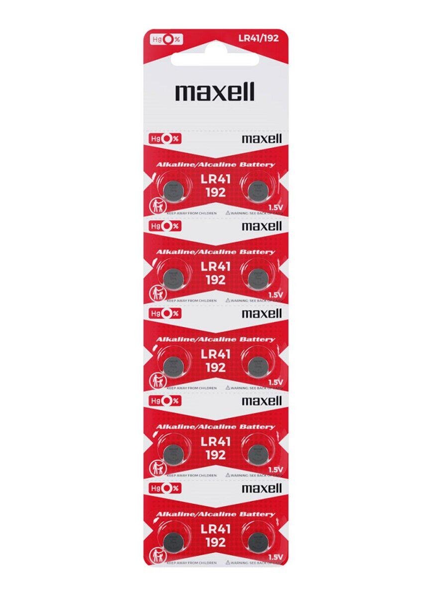 Батарейка Maxell LR41 MF 10 шт. (584372) Батарейка Maxell LR41 MF 10 шт. (584372)
