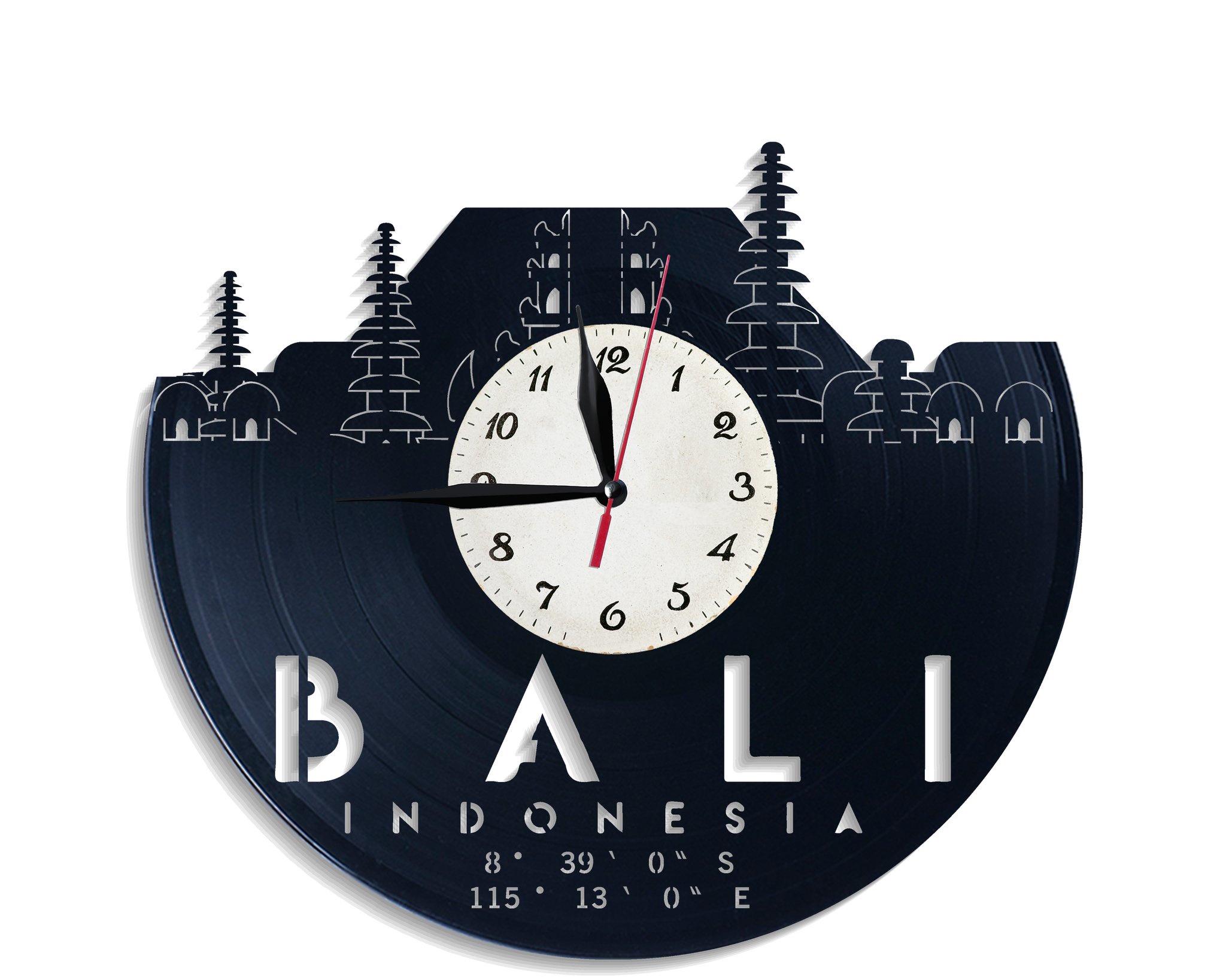 Часы настенные Бали 2525 из виниловой пластинки