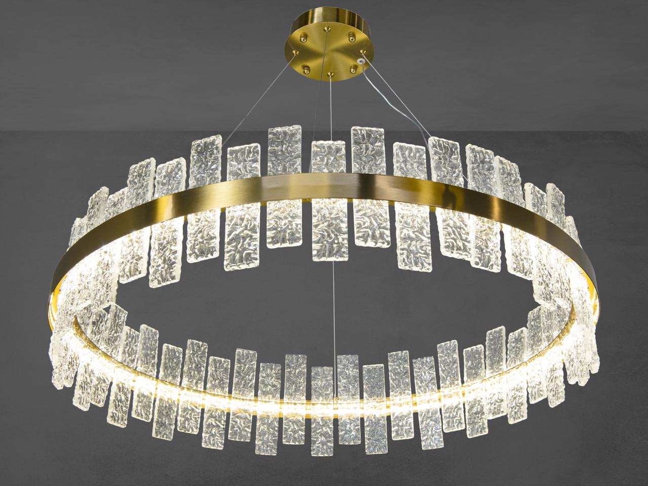 Люстра з кришталем 828-800BR регульована висота для вітальні (2671035008)