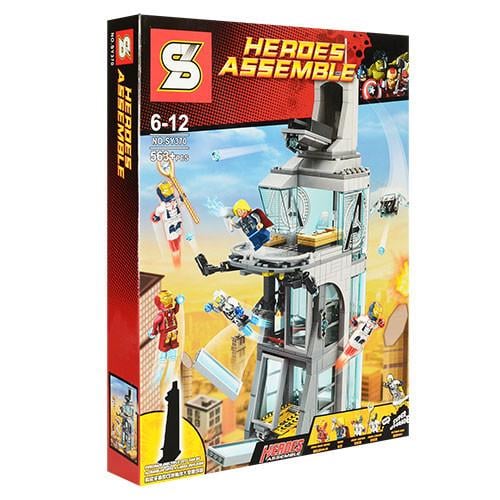 Конструктор SY370 супергерой/здание 563 дет. пластик Разноцветный (147-132-BOC080059)