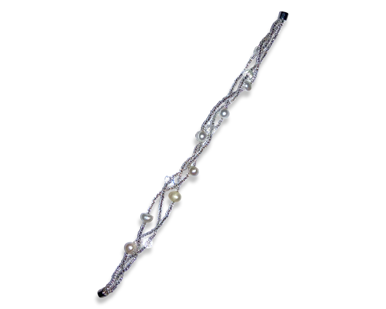 Браслет с перламутровым жемчугом d 7 мм Белый (00000004594:04551)