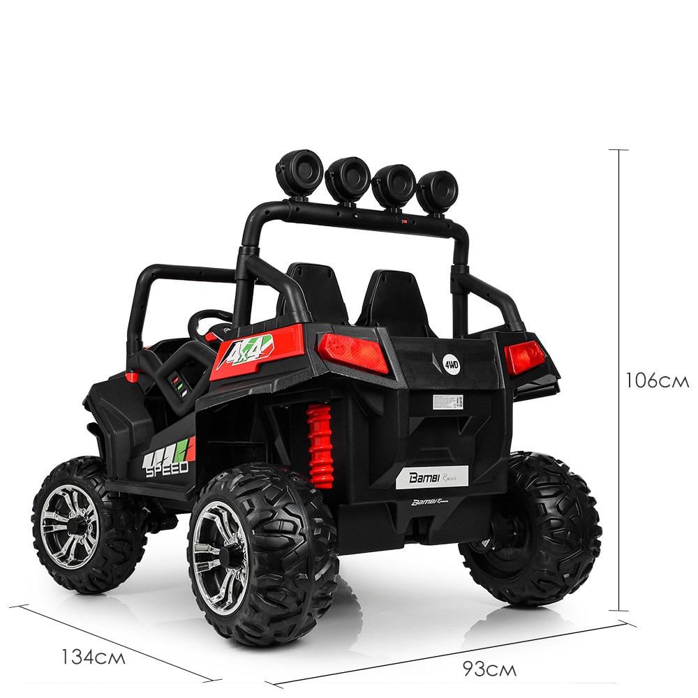 Дитячий електромобіль Bambi Racer M 3454 EBLR-3 джип з ручкою газу 1500 W Червоний (14020117) - фото 2