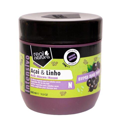 Маска Super hair food açaí e linho для сухих и вьющихся волос 500 мл (1830)