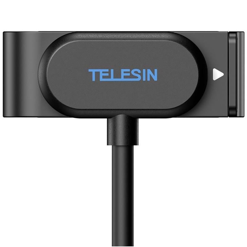 Крышка боковая с зарядным гнездом и кабелем Telesin S6-CLC-01-TG Magnetic charging side cover для GoPro HERO9/10/11/12/13 Black