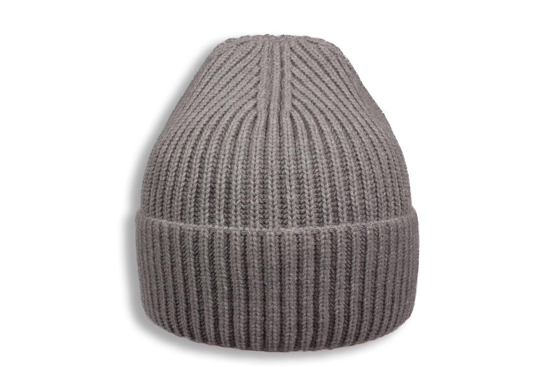 Шапка молодіжна Apex Айріс з відворотом кашемірова без підкладки one size Світло-сірий (282114) - фото 1