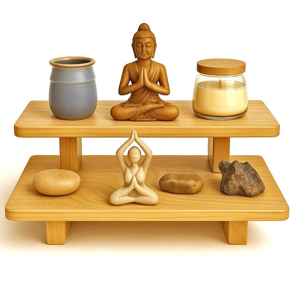 Алтарь для медитации из дерева Виралока Карри (ЛАТ-014303)