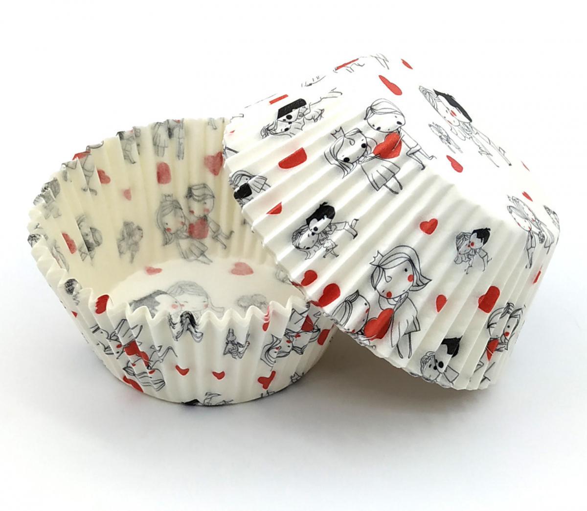 Форма для випічки кексів/капкейків Love is паперові (19572215)