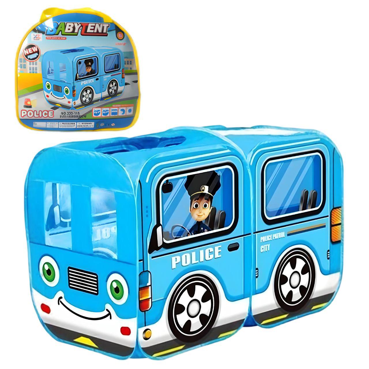 Детская палатка игровая M 5783 2 Полицейская машина с окнами-сетками 128x68x85 см (25636189)