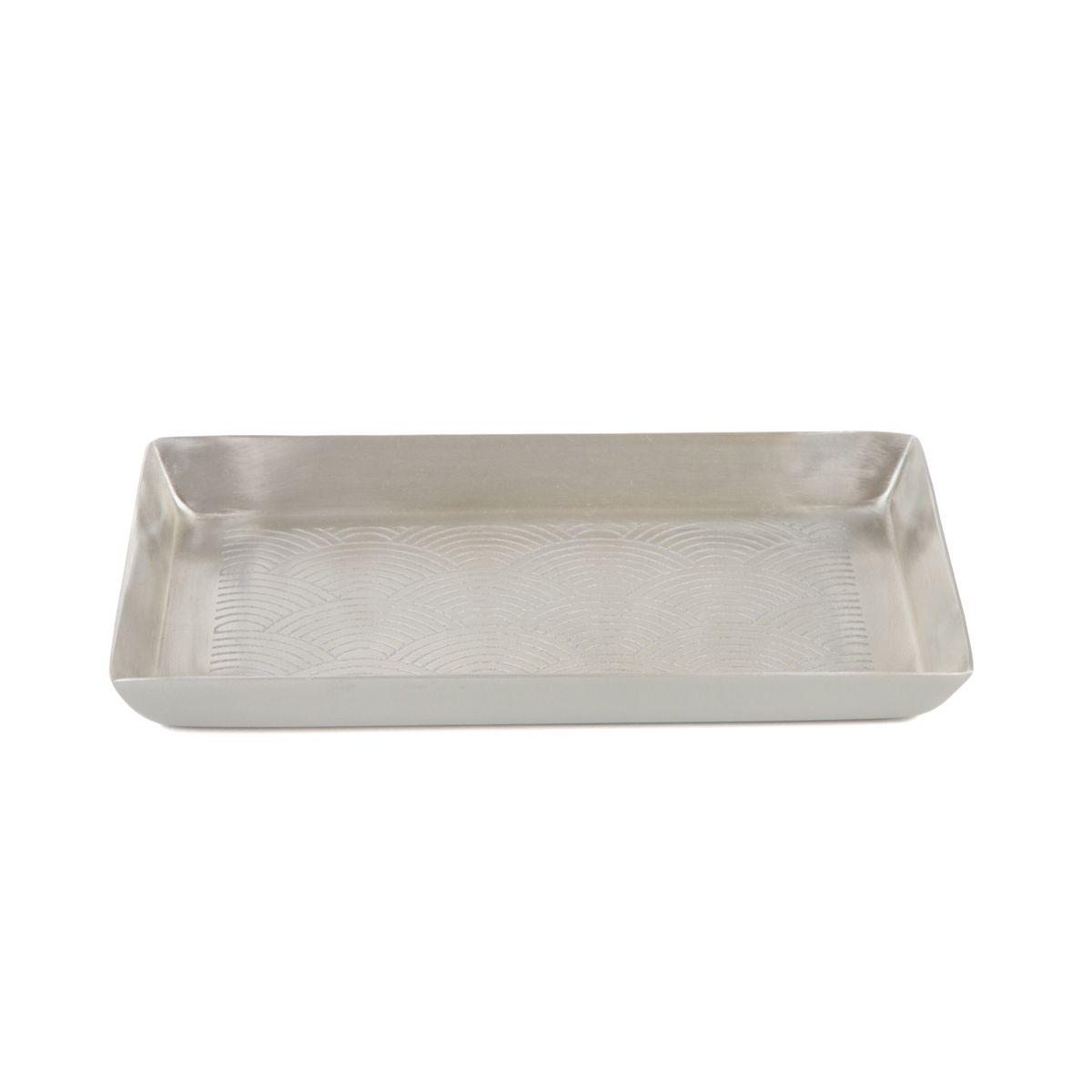 Піднос декоративний Homla CRANE 23х12х3 см Сріблястий (233387) - фото 2