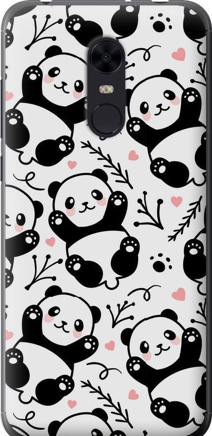 Чехол на Xiaomi Redmi 5 Plus Панды (4318u-1347-42517)