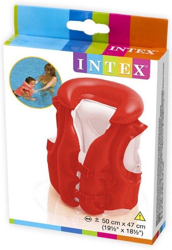 Надувний жилет дитячий Intex для плавання 3-6 років Помаранчевий (28443395) - фото 6