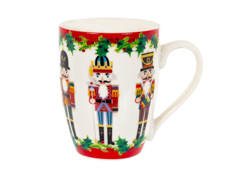 Чашка рождественская Щелкунчик на подарок фарфоровая 300 мл (922-003-4)