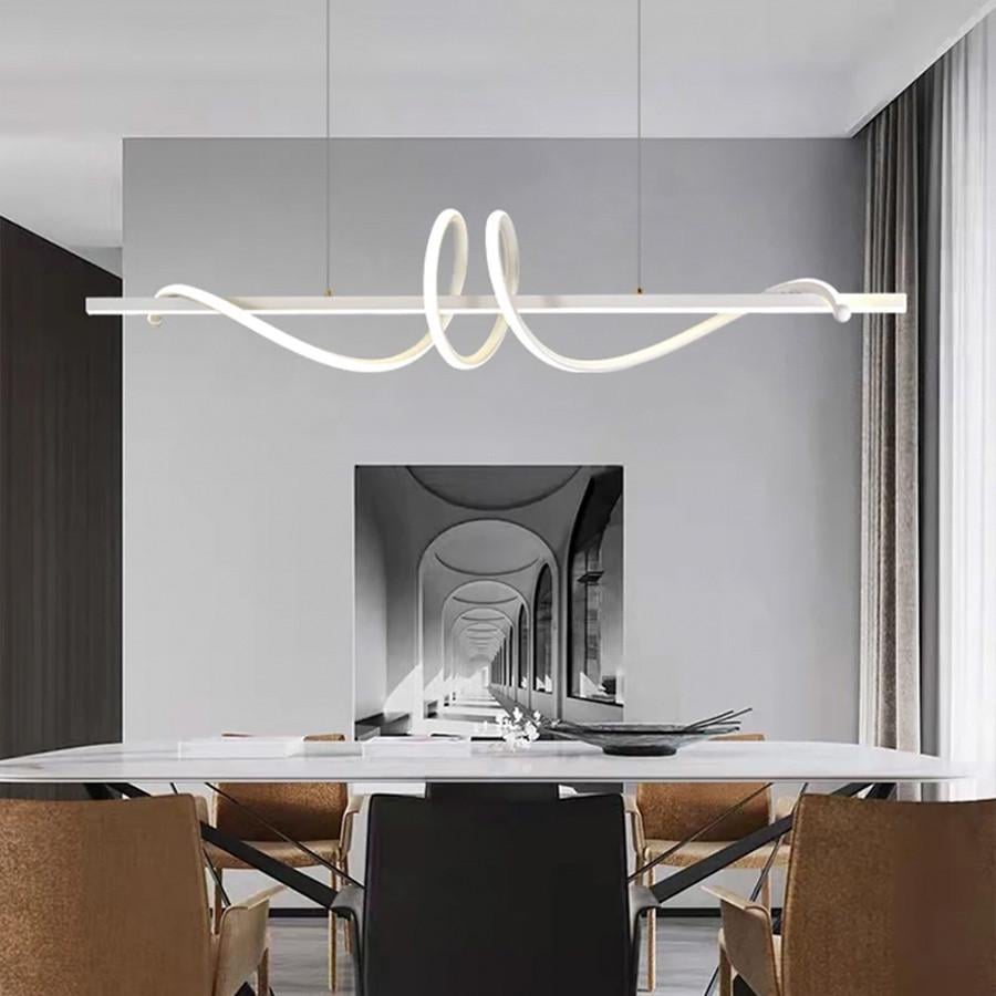 Люстра скандинавська LED 120х23х23 см (H 24L WT)