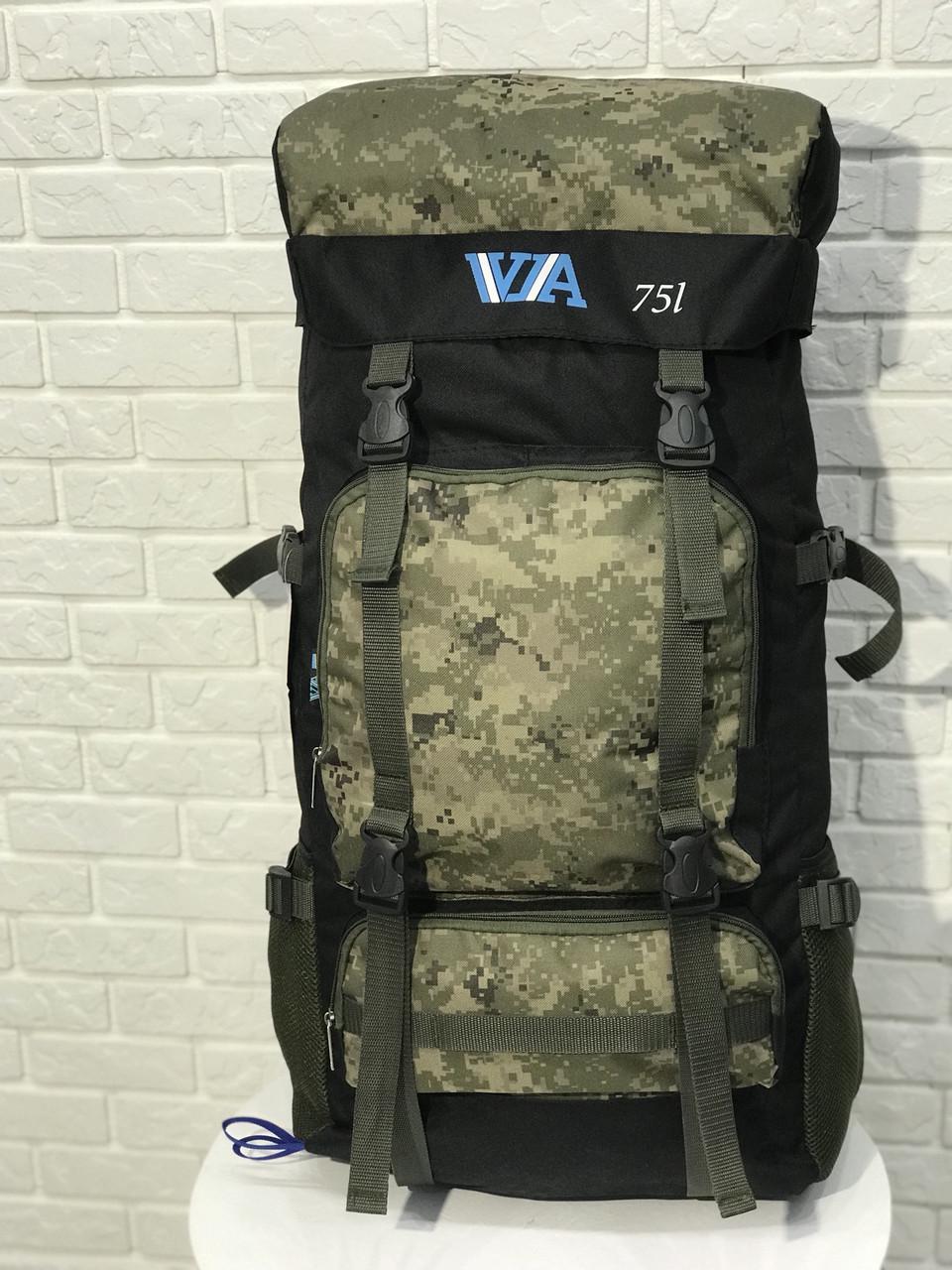 Рюкзак туристический VA T-07-9 75 л Камуфляжный (951153071)