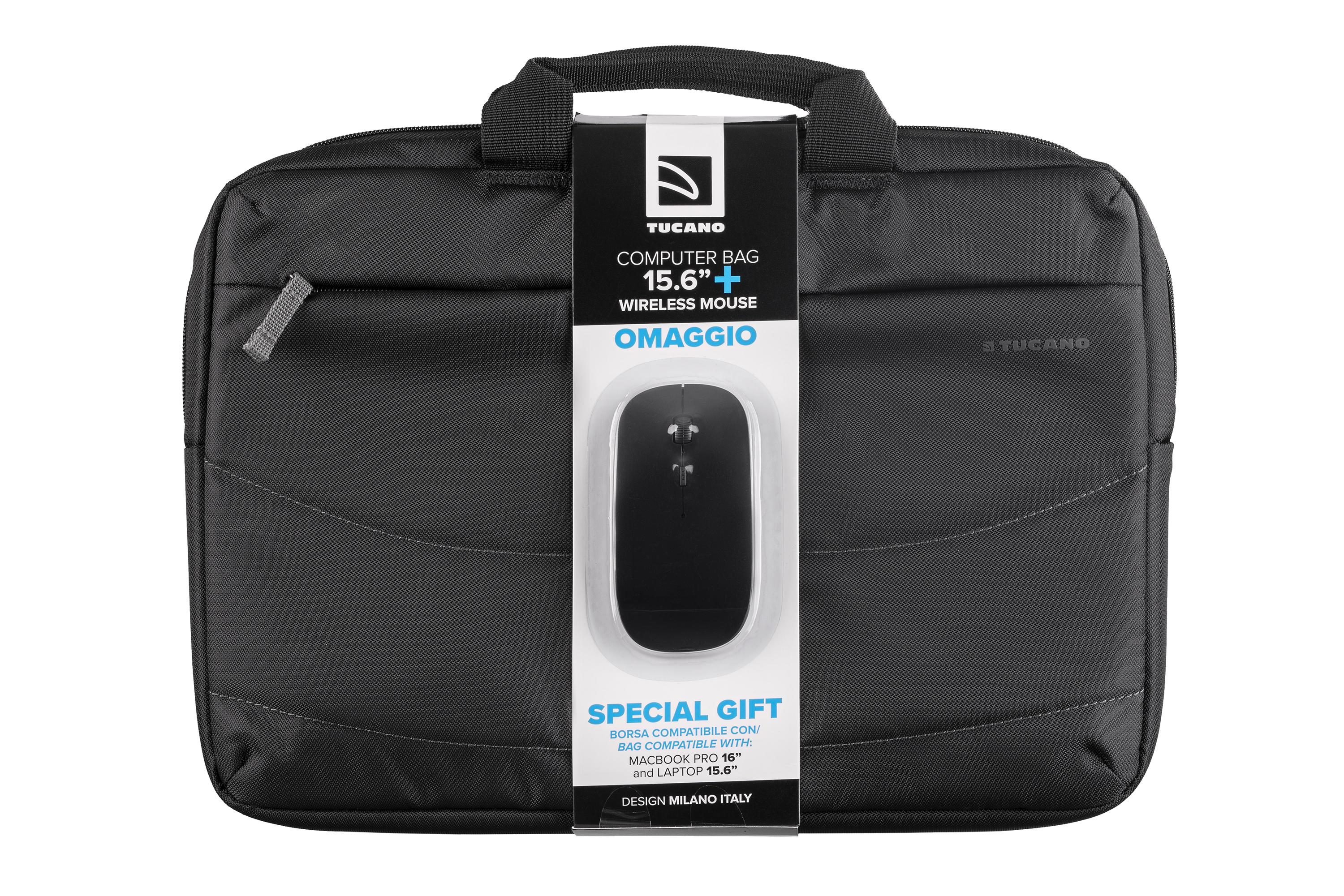 Сумка Tucano Idea тканевая с беспроводной мышью 15,6-16" Черный (26525463)