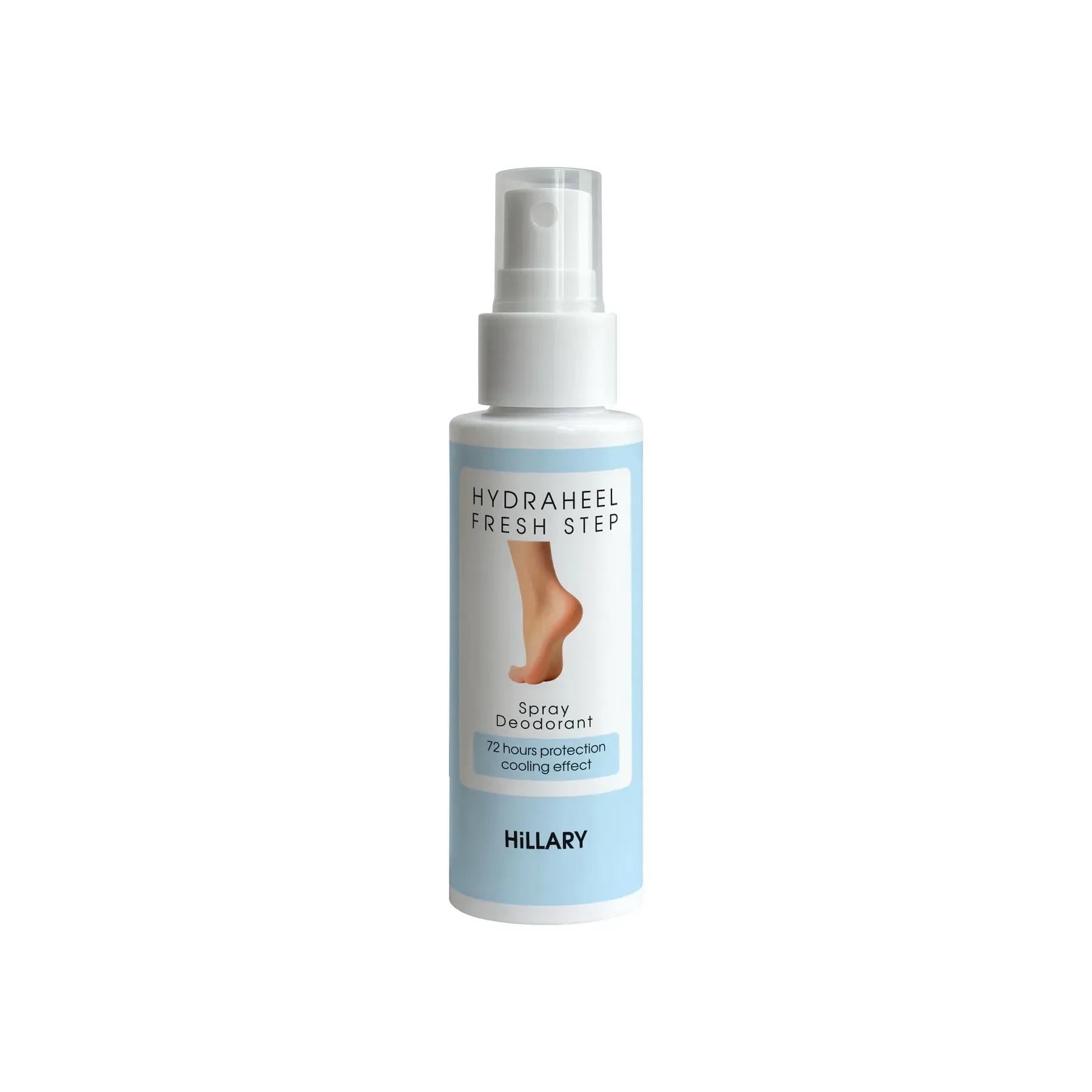 Спрей-дезодорант для ніг Hillary HydraHeel FreshStep Spray-Deodorant Освіжаючий 100 мл (HI-01-903)