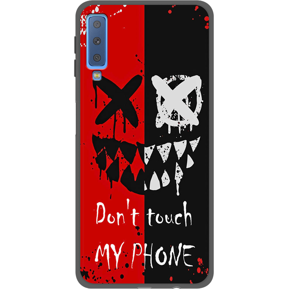 Чохол Boxface Samsung A750 Galaxy A7 2018 Bad Smile Чорний силікон (35481-up2468-35597)