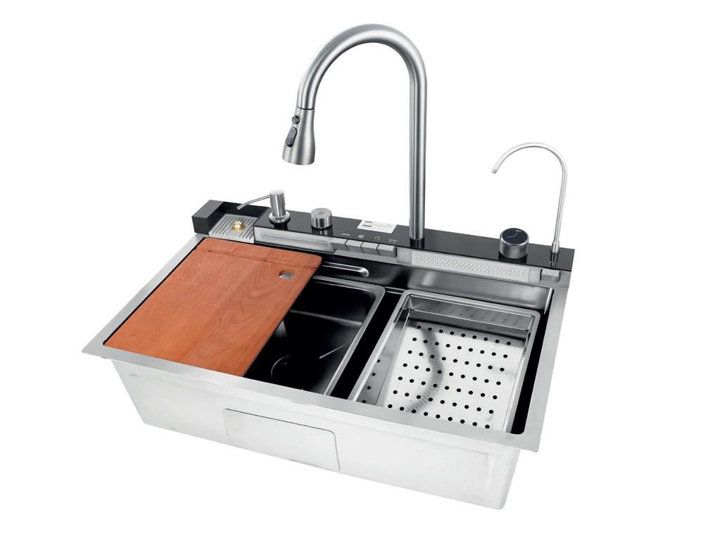 Мойка для кухни MIXXUS MH7546-SET-06.SUS304 Decor со встроенным смесителем (MX9577) Мойка для кухни MIXXUS MH7546-SET-06.SUS304 Decor со встроенным смесителем (MX9577)