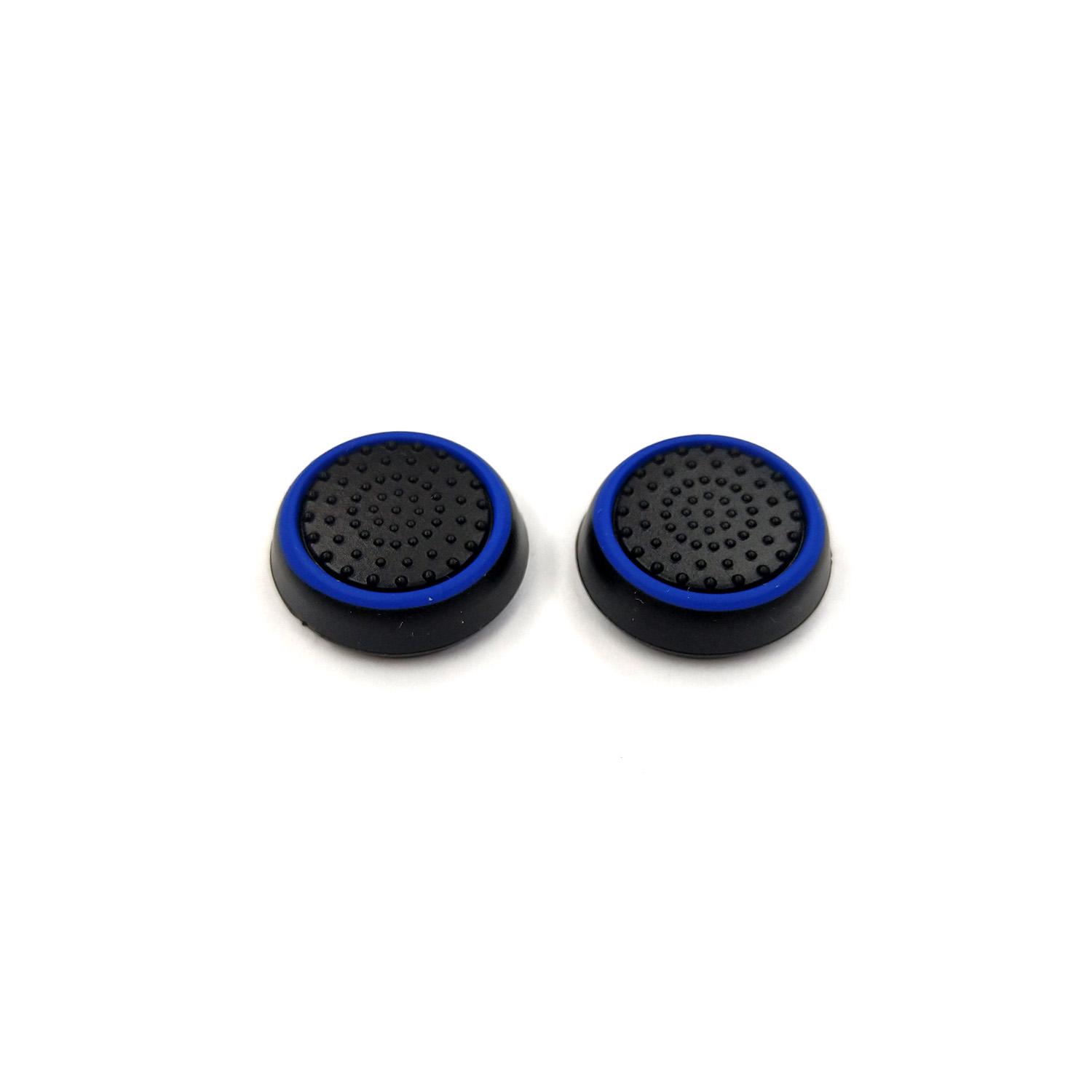 Накладки силиконовые на стики PS5 Xbox Black/Blue (48728)