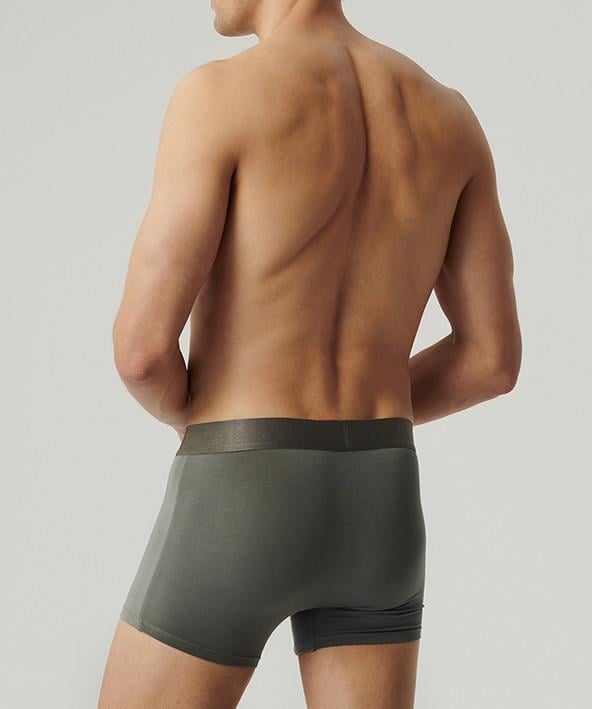 Трусы-боксеры мужские Atlantic MH-1201 микромодал XXL Хаки (27565812) - фото 2