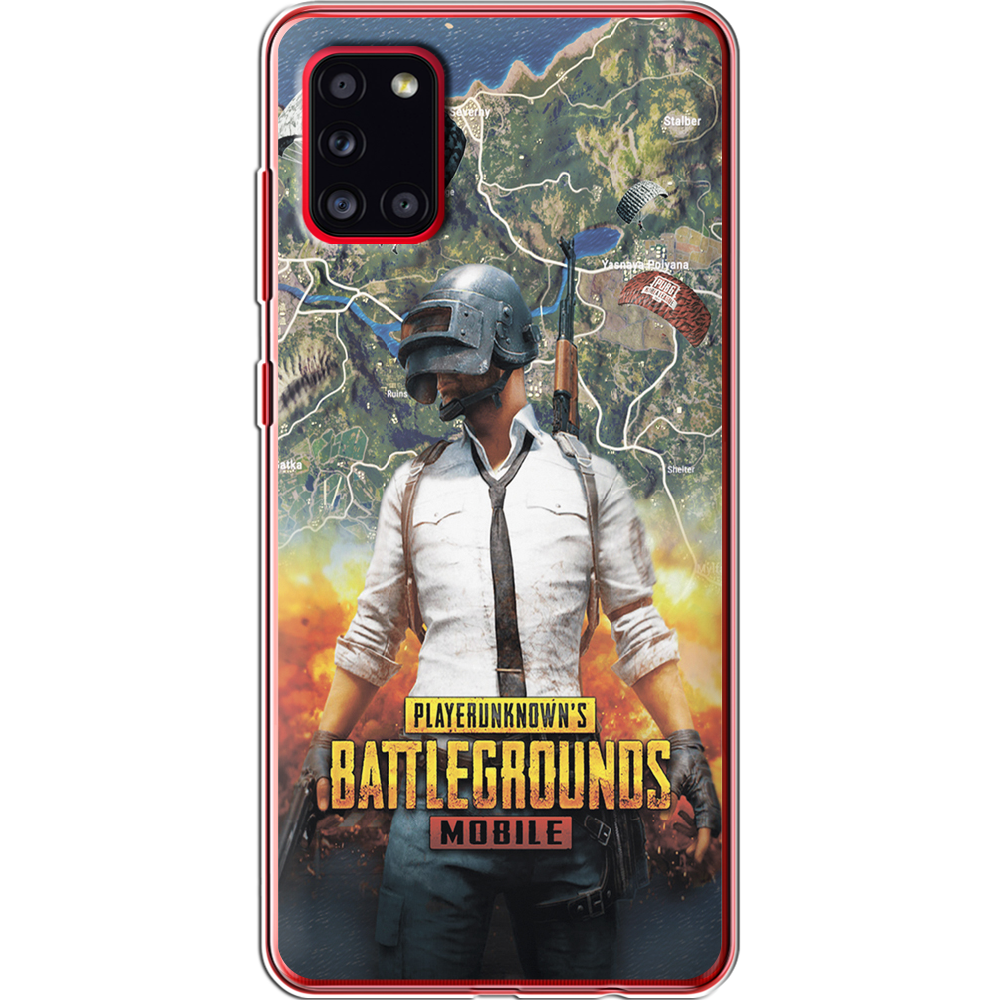 Чехол Boxface Samsung A315 Galaxy A31 PUBG Mobile Прозрачный силикон (39470-up2309-39470)
