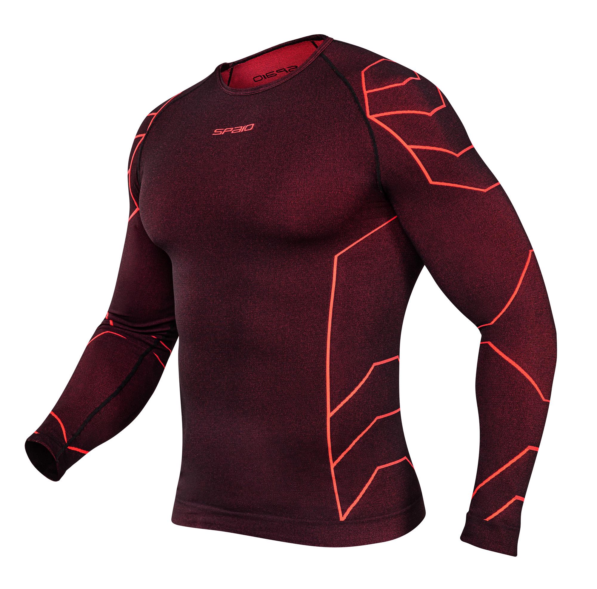 Термокофта чоловіча Spaio Rapid Mns Long Sleeve Top XL Black/Red (SP-RPD1-BLKRD-XL)