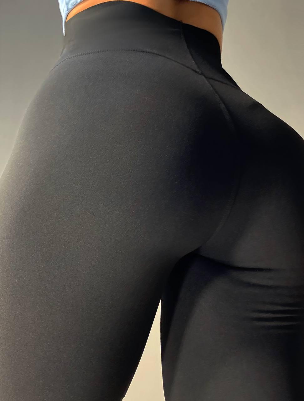 Лосини жіночі Ластівка 705-1 дайвінг з широким утягуючим поясом XL Чорний (4927) - фото 6