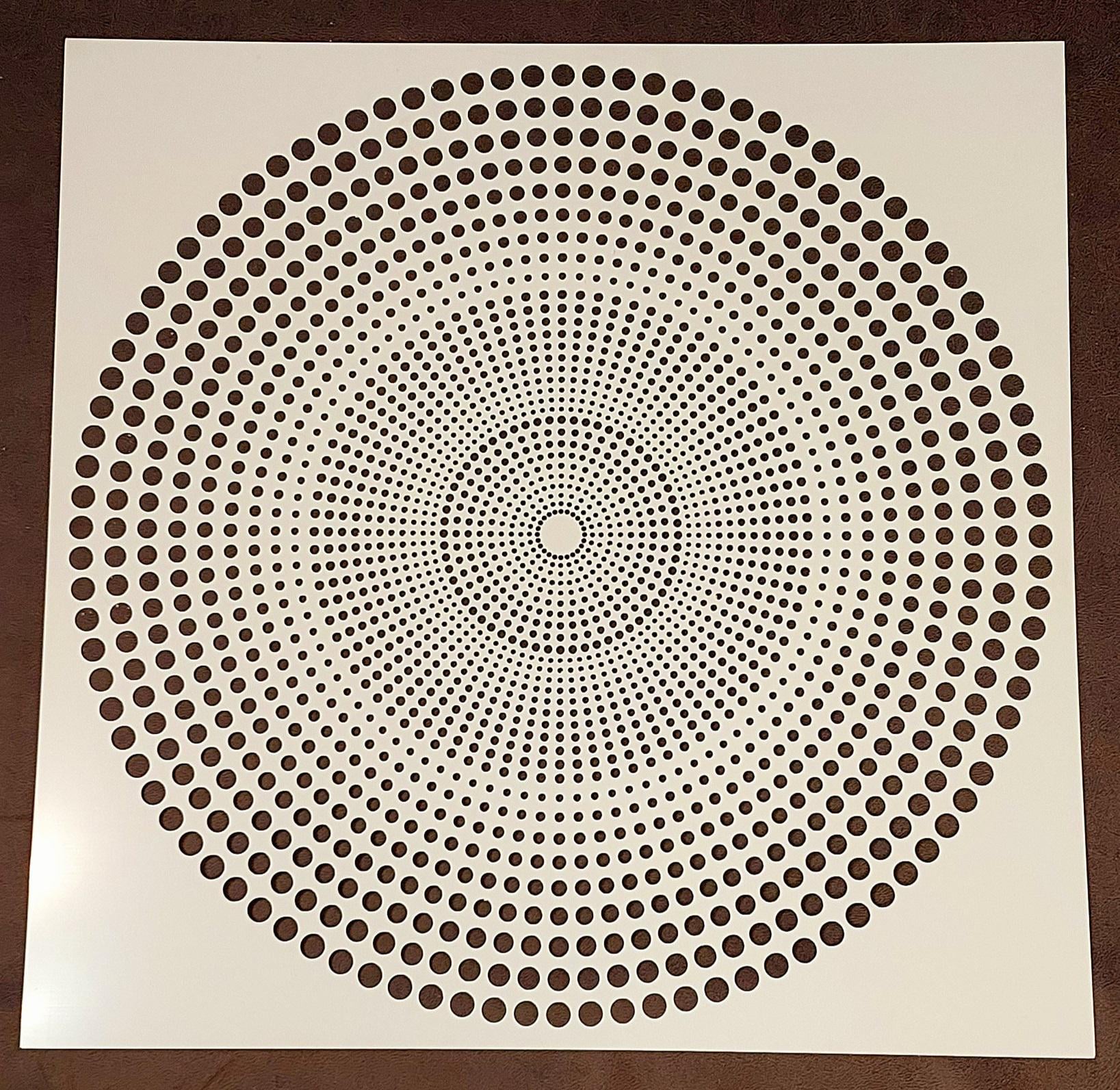 Трафареты для стен Dekorsten пластик Круг4 1 мм 55x55 см (136)