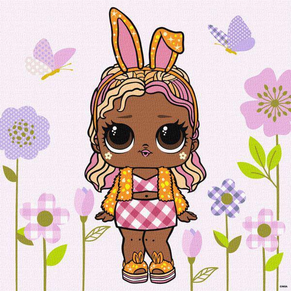 Картина по номерам Ideyka L.O.L. Surprise! Spring Bling BossBunny 40x40 см (KHO1103)