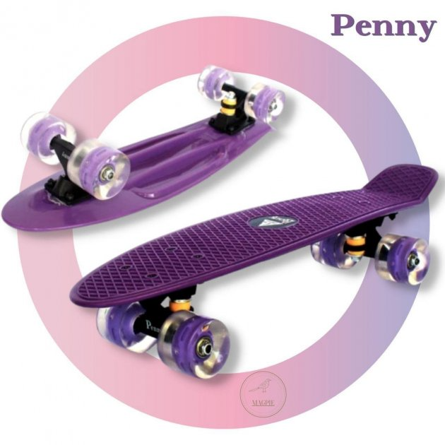 Пенніборд Bavar Sport Penny круїзер до 70 кг Фіолетовий (1632466344) - фото 4