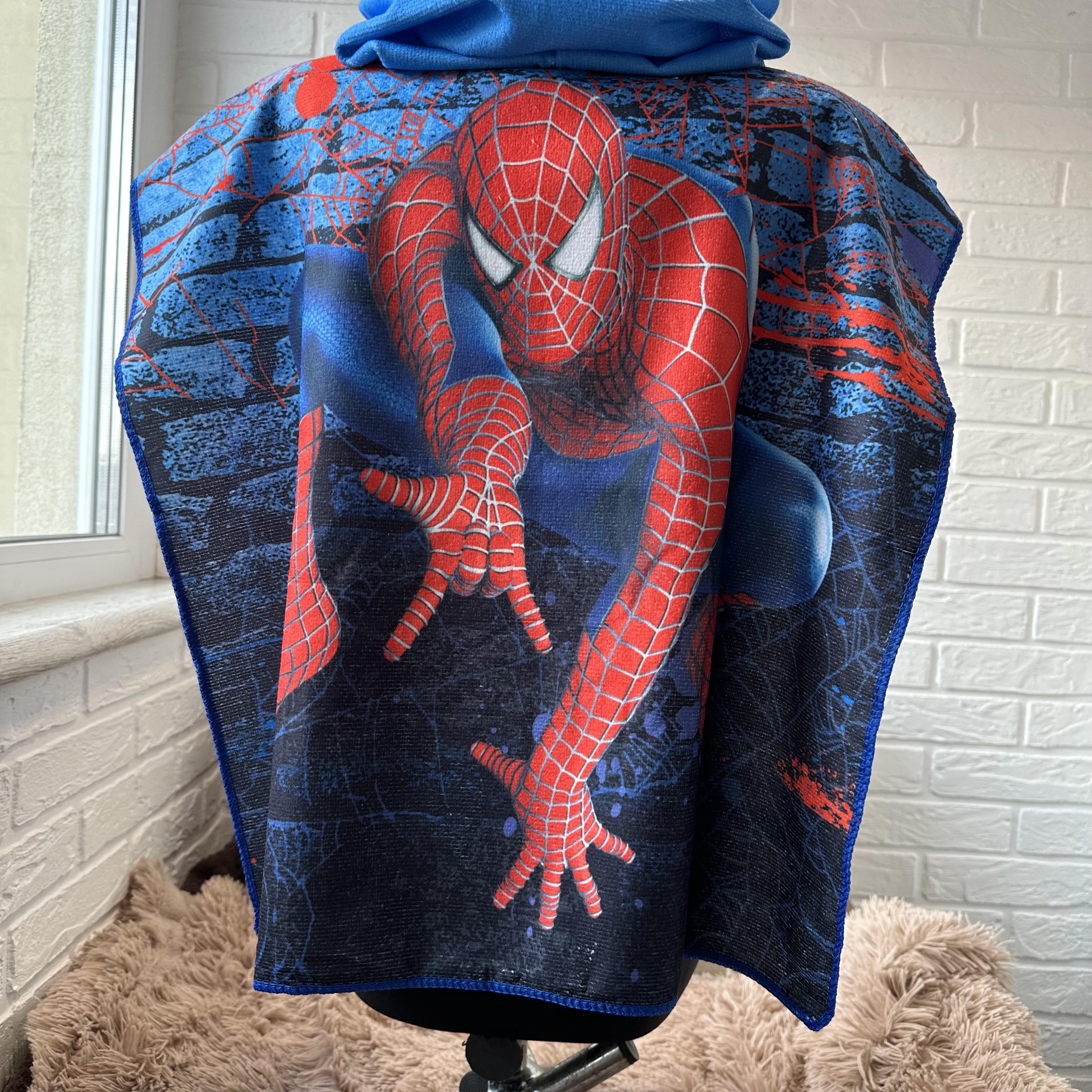 Пончо-рушник дитячий з малюнком з капюшоном мікрофібра 60x60 см (27458869) - фото 3 Пончо-рушник дитячий з малюнком з капюшоном мікрофібра 60x60 см (27458869) - фото 3