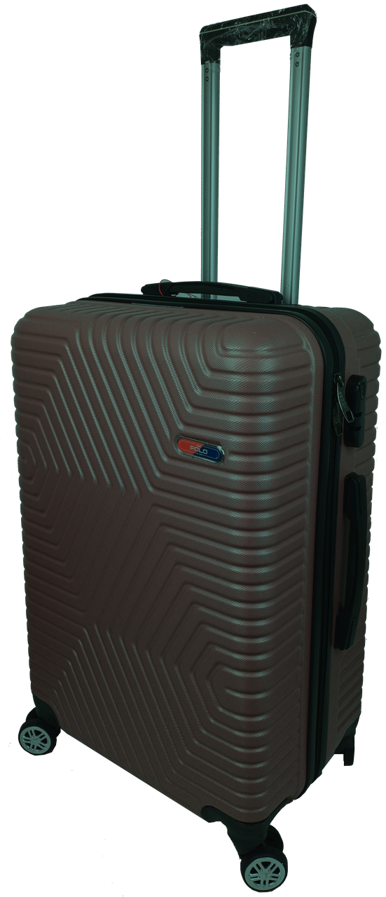 Чемодан пластиковый GD Polo ABS 70 л 66x42x28 см Коричневый