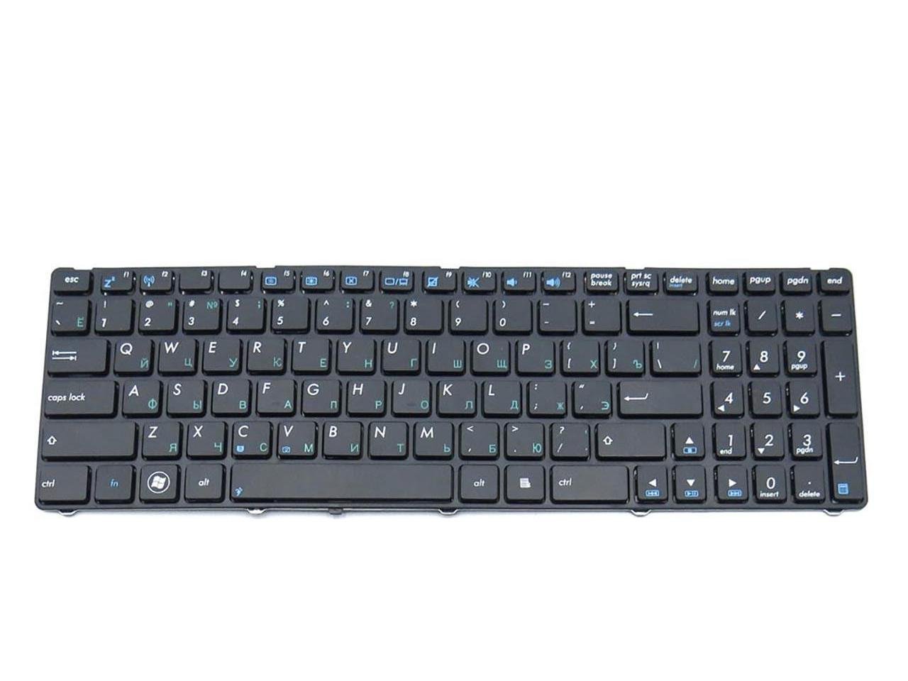 Клавиатура для ноутбука Asus X55 X55U матовая (04GNV32KRU00)