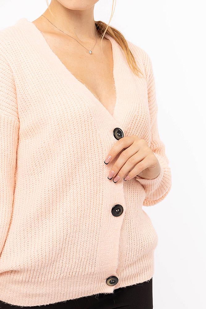 Женская кофта р. 46 Розовый (SKT000864833) - фото 2