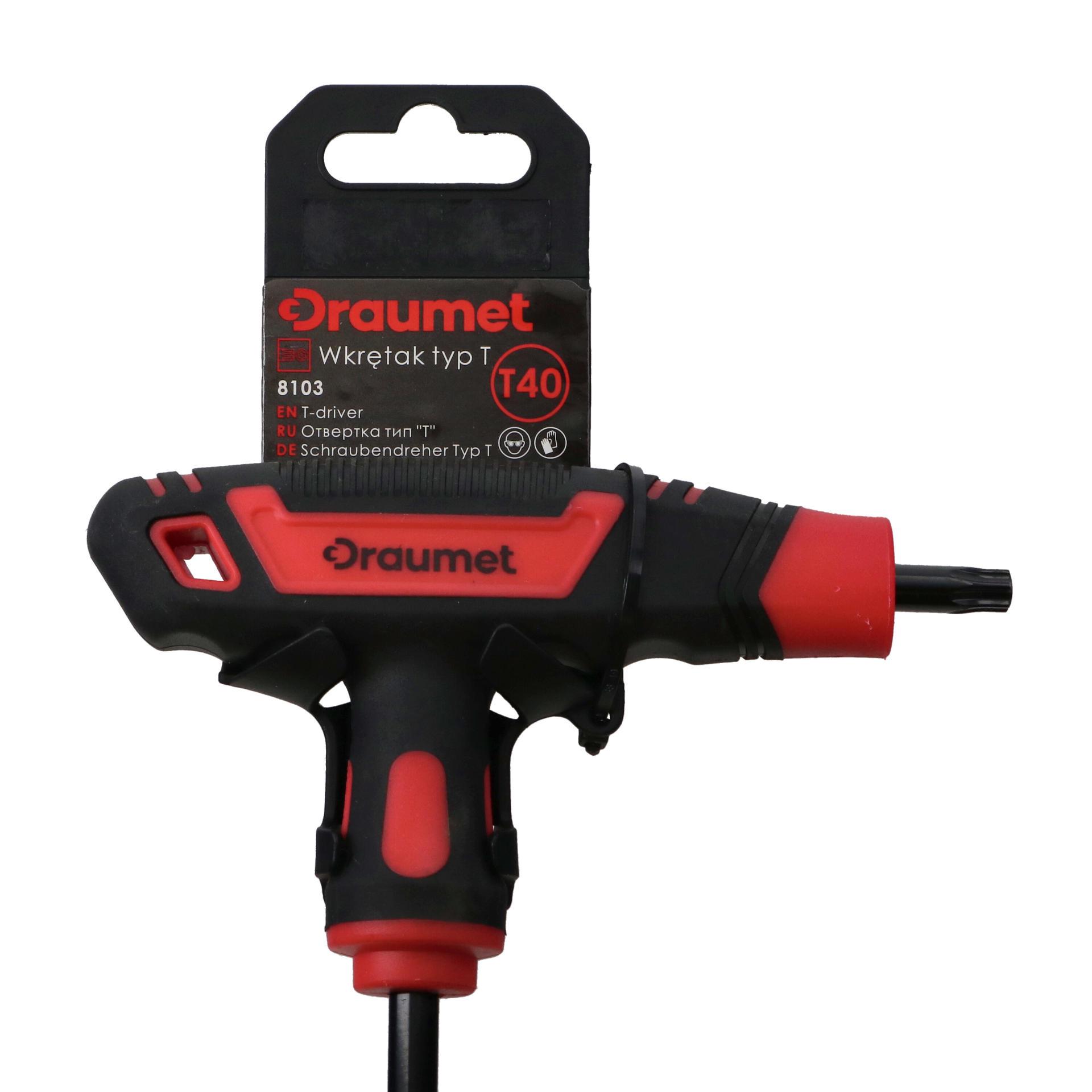 Отвертка Torx T40 Draumet 135x20 мм (E8103) - фото 5 Отвертка Torx T40 Draumet 135x20 мм (E8103) - фото 5