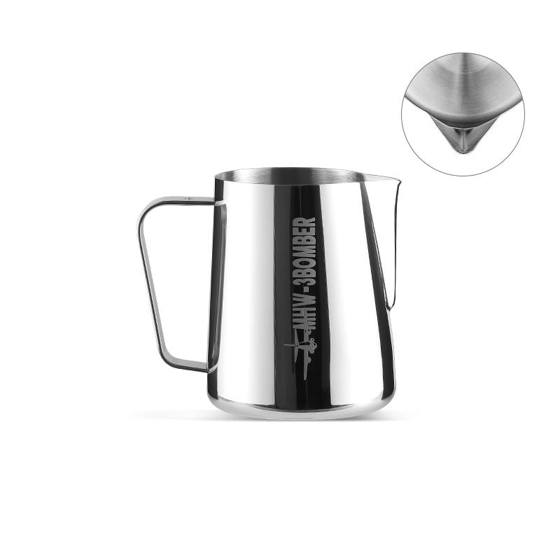 Питчер для молока MHW-3BOMBER 3.0 круглый носик 600 мл Серебристый (P3004S) - фото 2 Питчер для молока MHW-3BOMBER 3.0 круглый носик 600 мл Серебристый (P3004S) - фото 2
