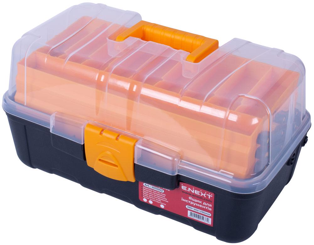 Ящик для инструмента E.NEXT e.toolbox.pro.02 пластиковый 390x202x235 мм (t011002)