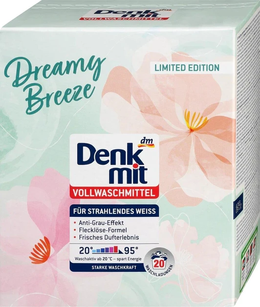 Порошок для прання Denkmit Dreamy Breeze Мрійливий бриз універсальний 1,35 кг Порошок для прання Denkmit Dreamy Breeze Мрійливий бриз універсальний 1,35 кг