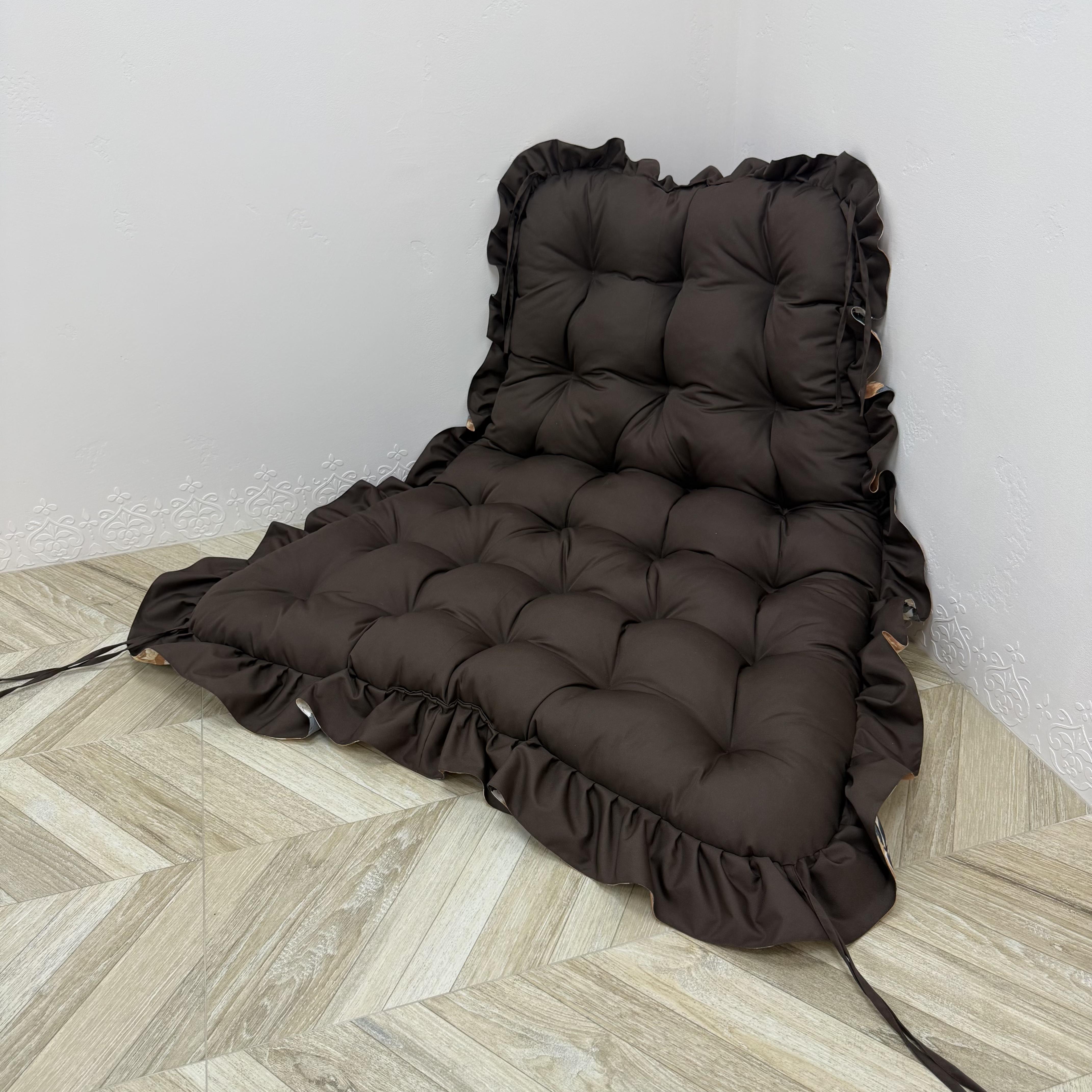 Подушка с рюшей в кресло-кокон Comfort Home Oxford 60х120х120 см