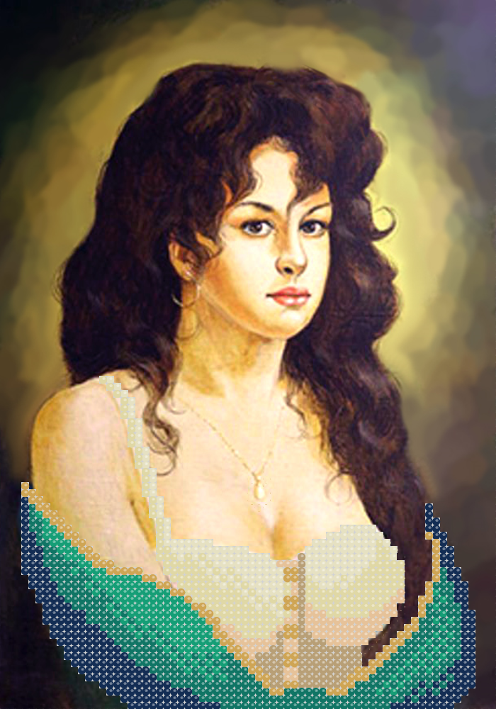 Схема вышивки бисером Цыганка на удачу (1221825042)