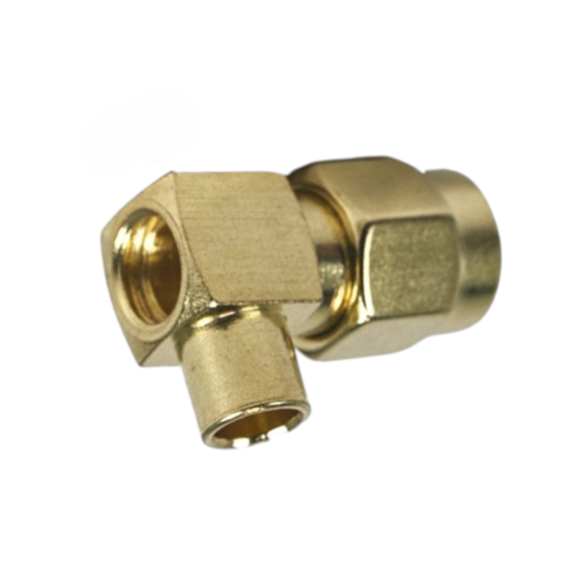 Штекер професійний кутовий Leno RF SMA-RA для RG402 з ультранизькими втратами 1 шт. Золотий (000049094_1) - фото 2 Штекер професійний кутовий Leno RF SMA-RA для RG402 з ультранизькими втратами 1 шт. Золотий (000049094_1) - фото 2