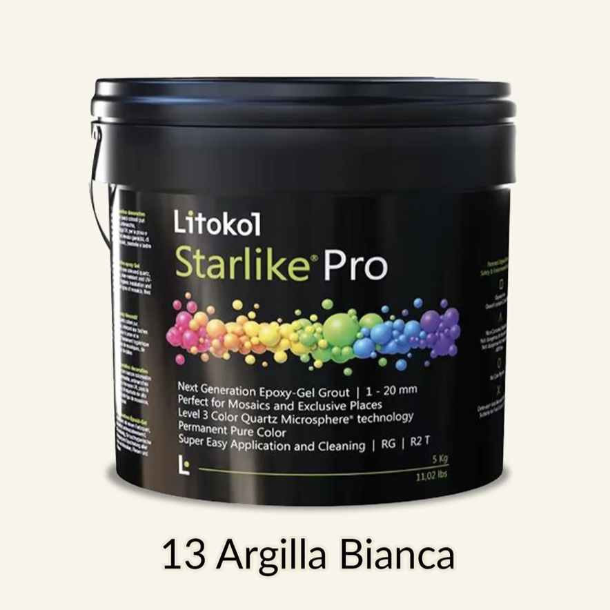Фуга эпоксидная гелевая затирочная Litokol Starlike Pro 2,5 кг 13 Argilla Bianca (STPROARB02.5)