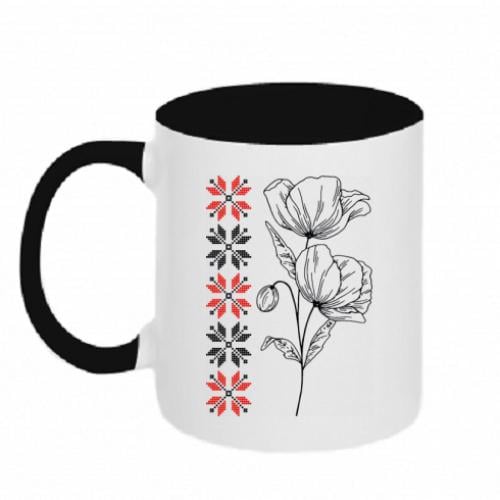 Кружка Маки/Вышивка/Украина 320 мл (18206728-17-206517)