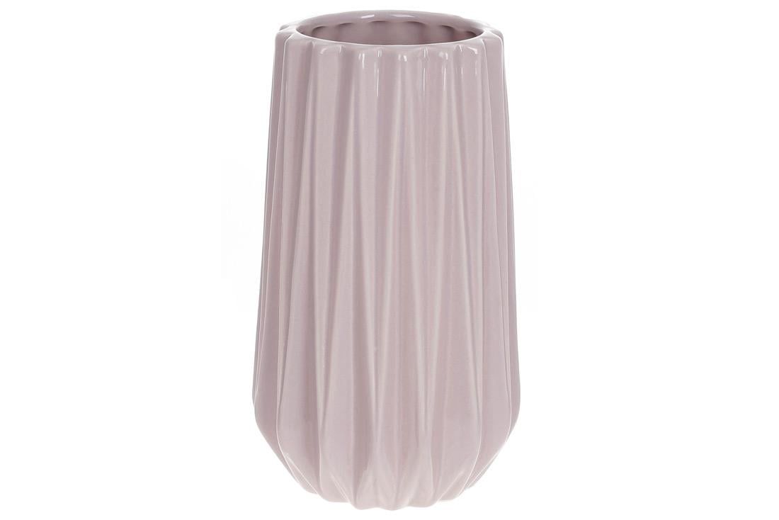Ваза керамічна Bonadi Роземарі 21см світло-рожевий (795-478)