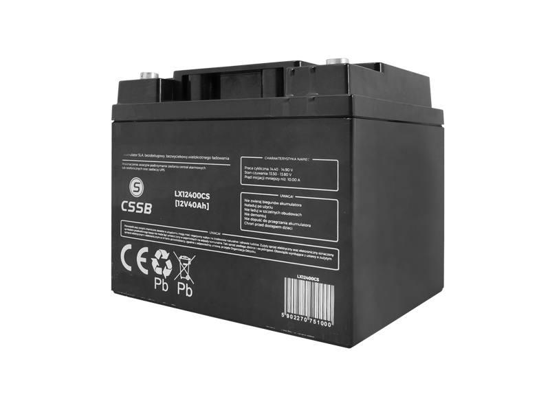 Аккумуляторная батарея CSSB AGM 12 V 40 Ah 160x165x190 мм (100087572) - фото 1