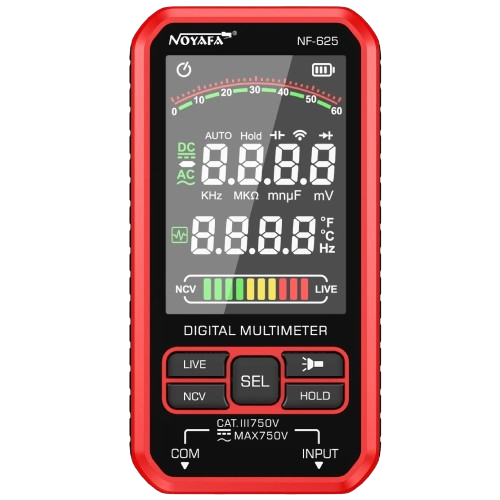 Мультиметр Noyafa NF-625 диапазон DCV 10мВ-750V 3,7V 11000 мА (36522451)