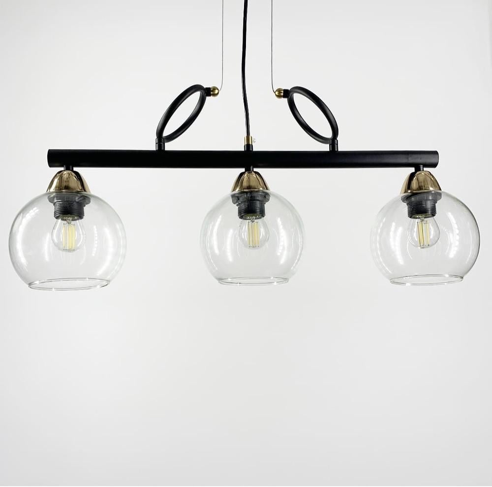 Світильник видовжений на 3 прозорих плафони (YQ 307/3) - фото 1