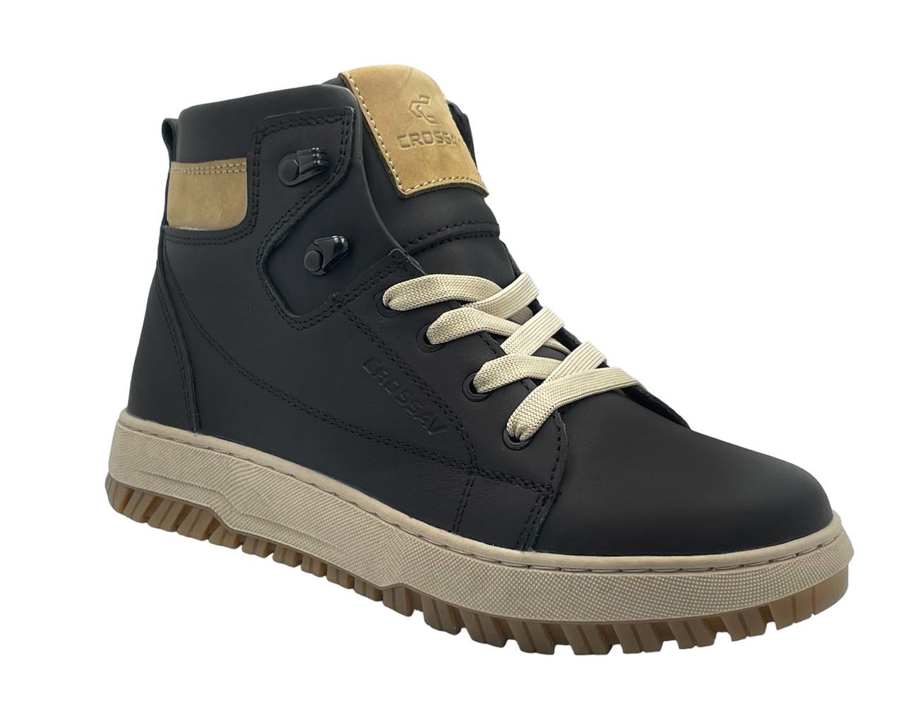 Черевики зимові для хлопчиків CROSSAV 322-322/37 р. 37 Чорний