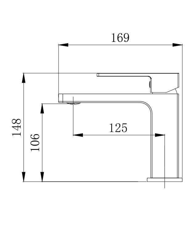 Смеситель для умывальника Venta BR115MC однорычажный в ванну латунь врезной Хром - фото 5